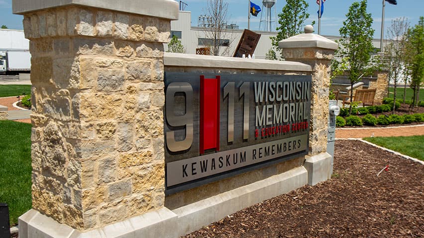 9/11 Memorial roadway sign