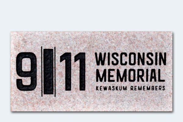 9/11 Memorial Logo on brick