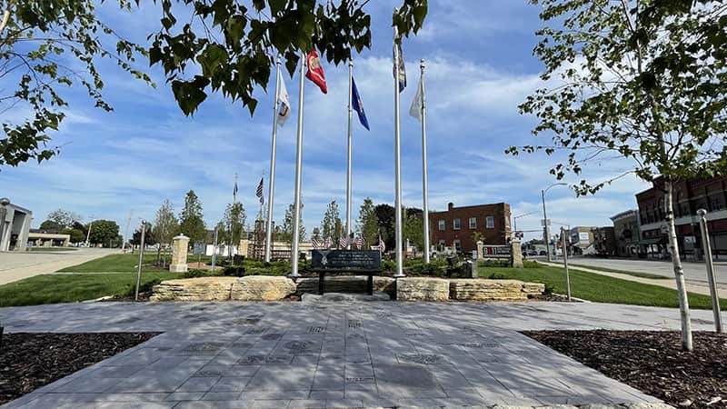 A view of the Veterans Area of the Wisconsin 9/11 Memorial & Education Center