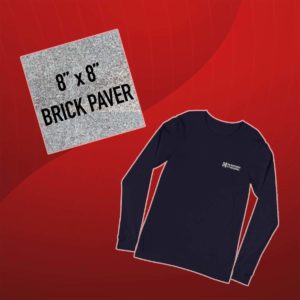 8x8 brick with a long sleeve t-shirt