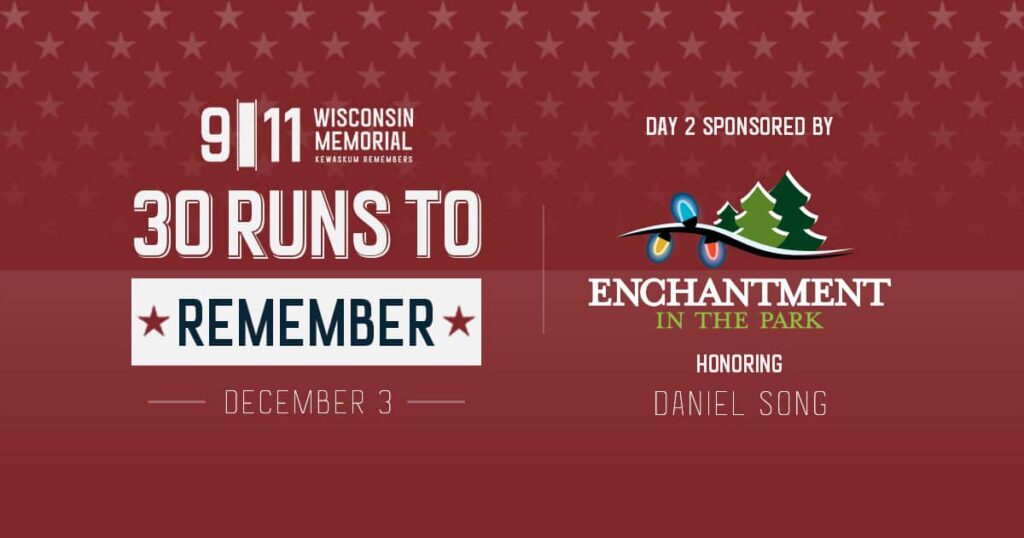 30 Runs to Remember for Danny Song sponsored by Enchantment in the Park