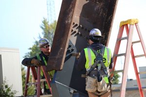 Installing the beam to the support